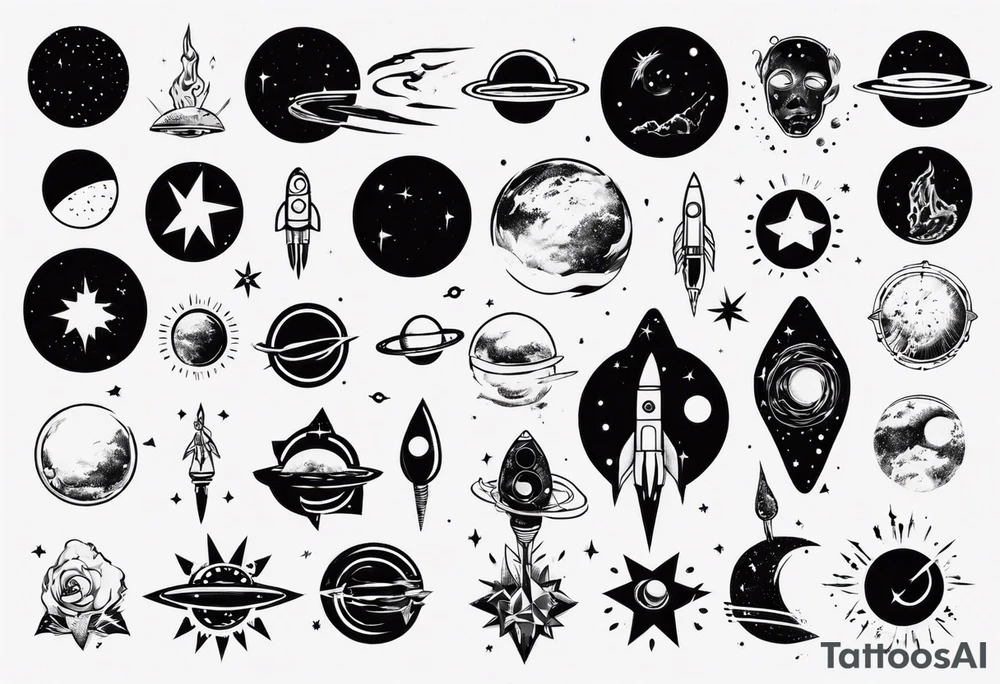 space tattoo idea
