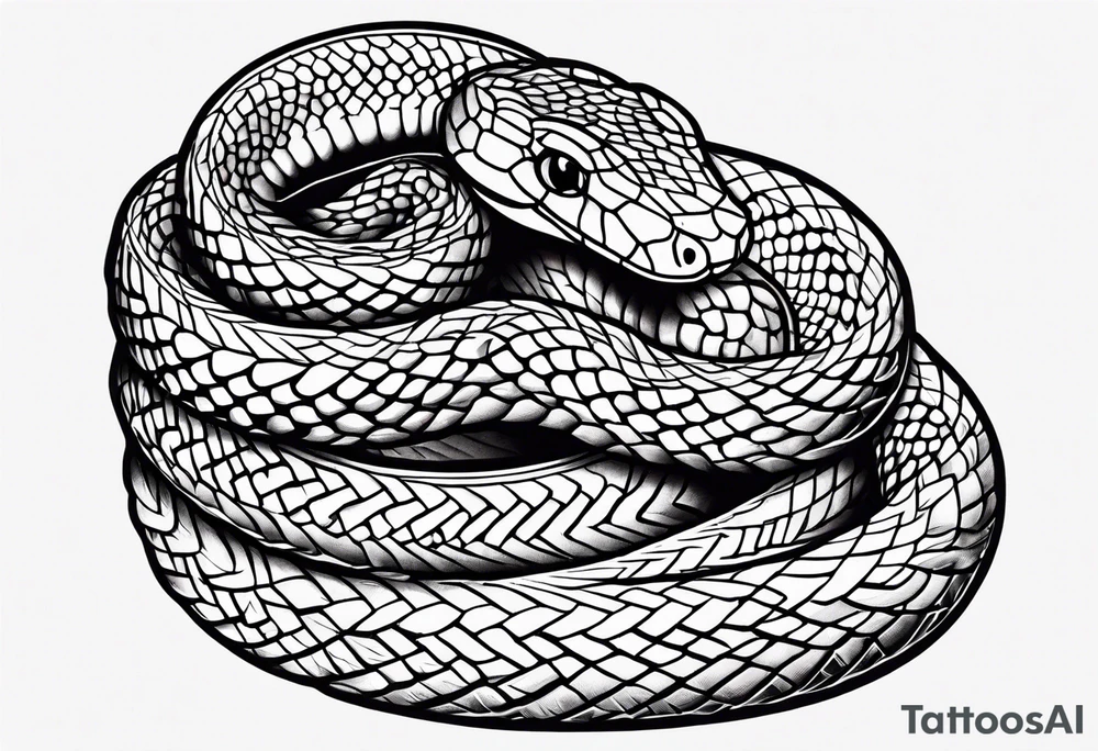 a corn snake tattoo idea