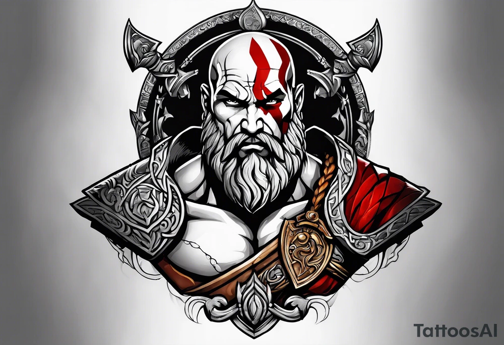 Greek god of war tattoo idea