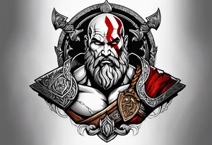 Greek god of war tattoo idea