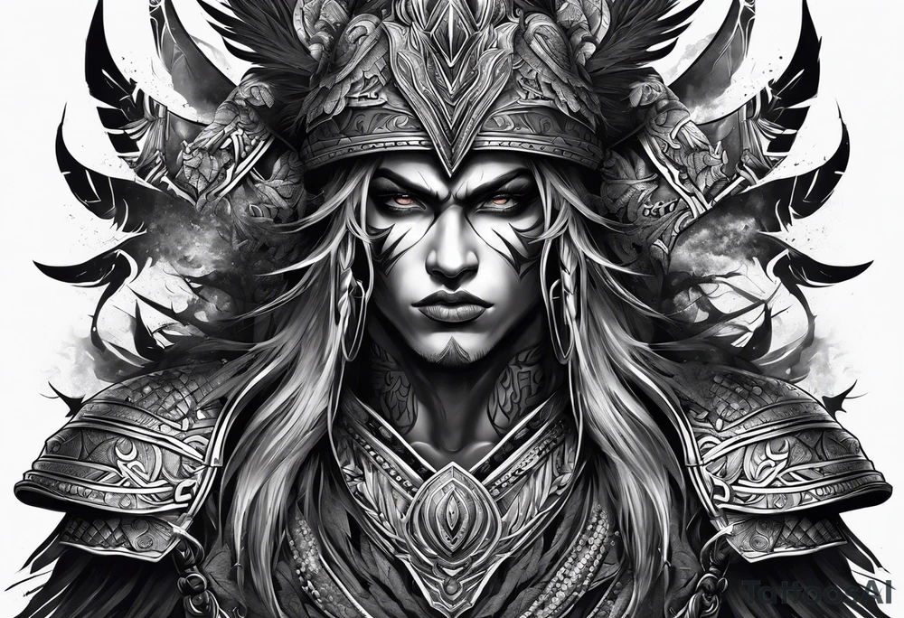 Warrior of Darkness tattoo idea