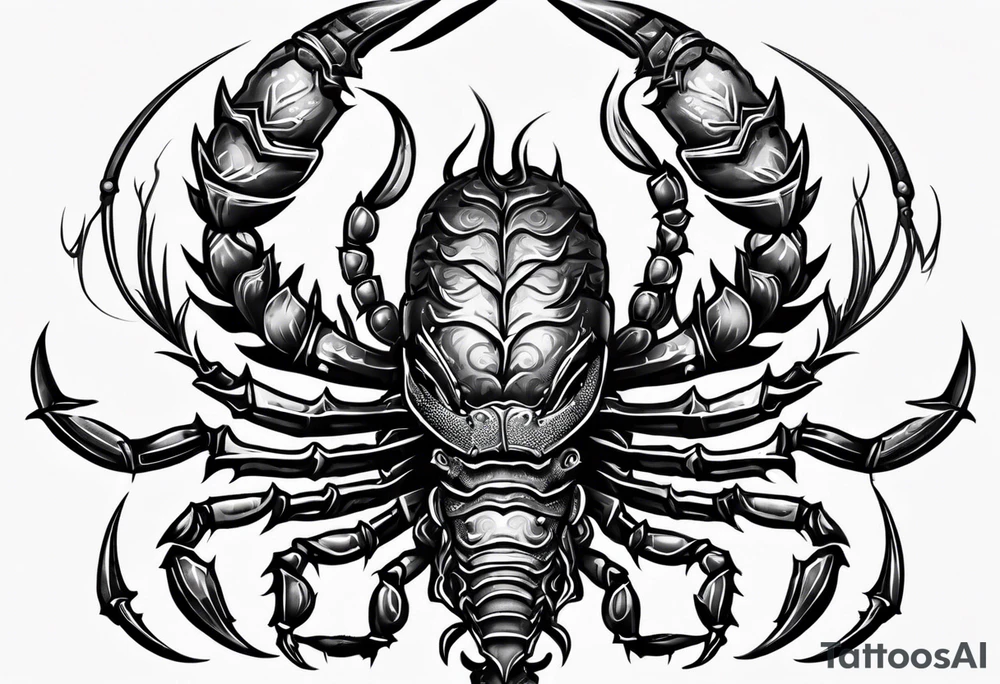 Trible scorpion tattoo idea
