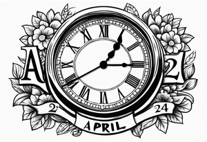 Don’t forget April 24, in a pocket clock tattoo idea