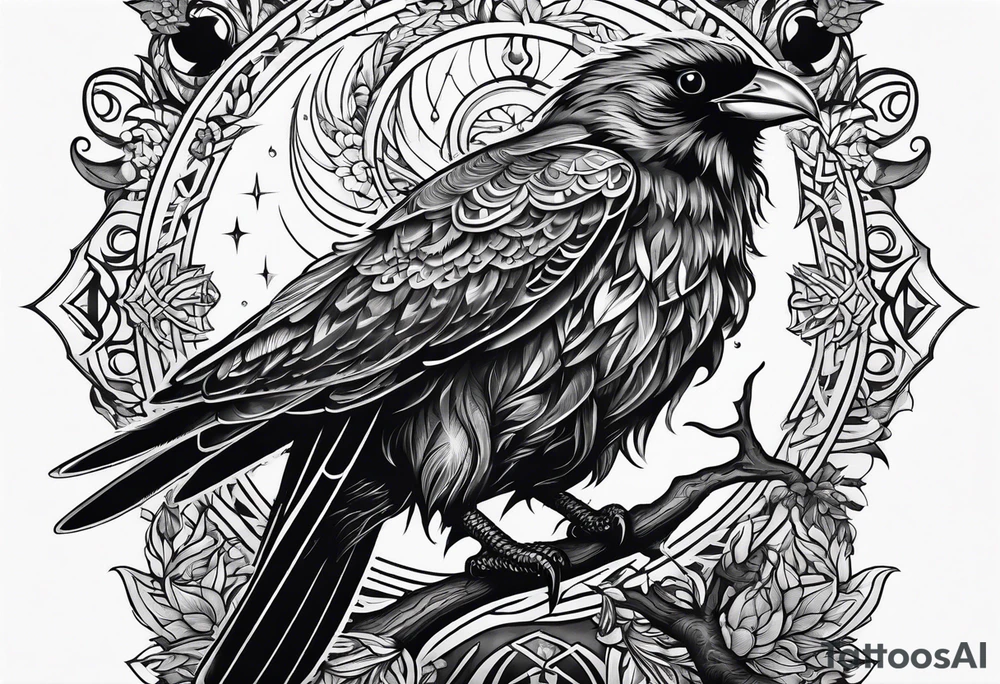 Huginn and muninn tattoo idea