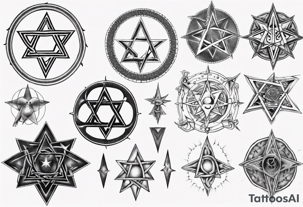 Tool band heptagram tattoo idea