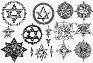 Tool band heptagram tattoo idea