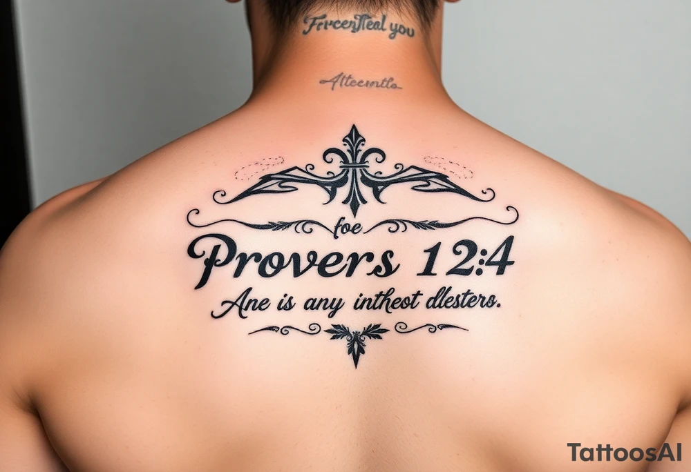 proverbs 12:4 tattoo idea