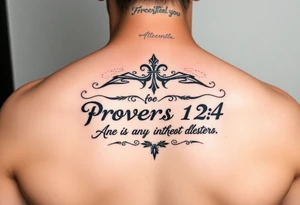 proverbs 12:4 tattoo idea