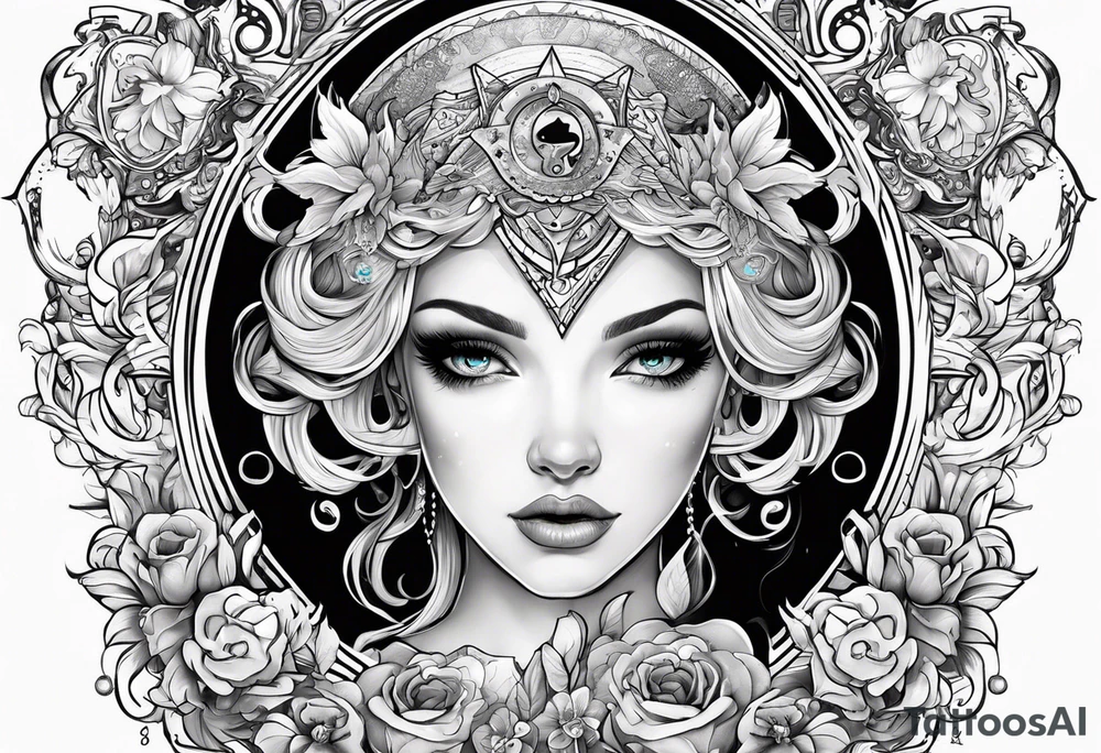 My daughters name BRINLEY KAY & her AQUARIUS zodiac sign tattoo idea