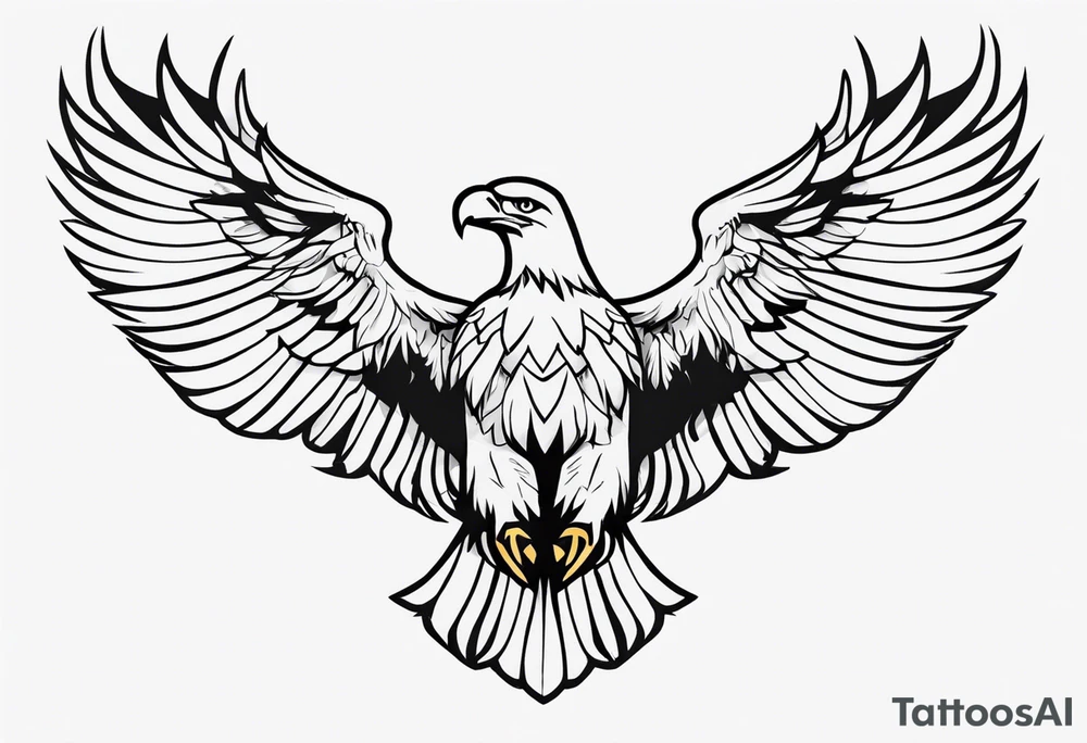 usa with eagle tattoo idea