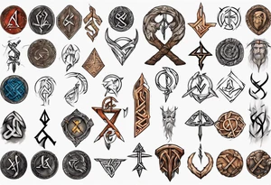 norse gods rune tattoo idea
