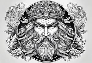 Poseidon mit umhang tattoo idea
