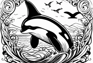 Orca tattoo idea