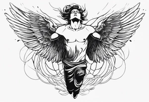Icarus falling from the sky tattoo idea
