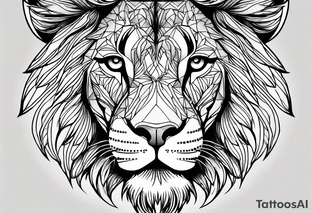 Sad leo tattoo idea