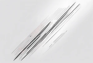 Vertical Line Forearm tattoo idea