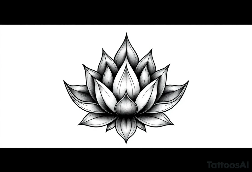 Lotus flower tattoo idea