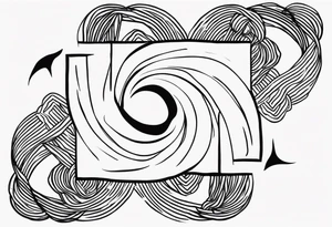 Two sankes intertwined going oposite ways and one being white tattoo idea