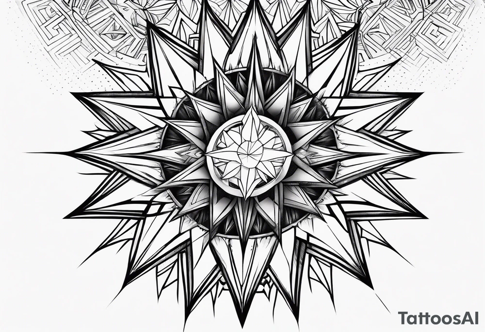 Supernova star tattoo idea