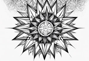 Supernova star tattoo idea