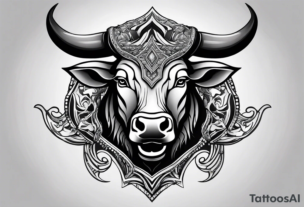 Nvidia geforce claw morphing into an aggressive bull tattoo idea