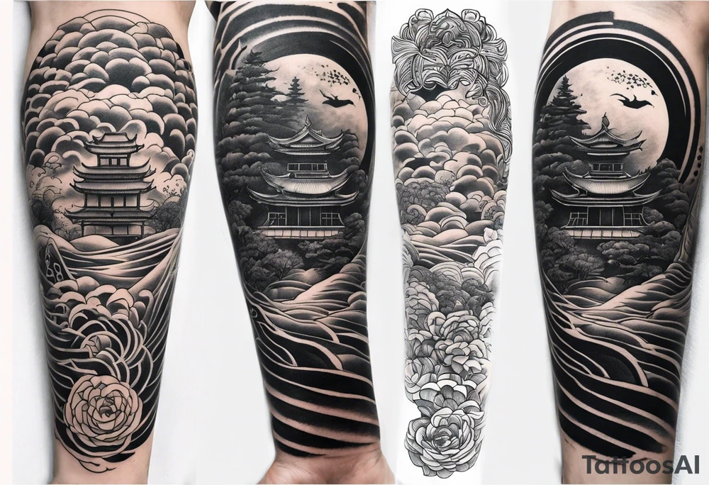 Reincarnation long forearm tattoo tattoo idea