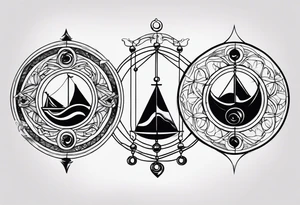 Libra and Pisces and Scorpio tattoo idea