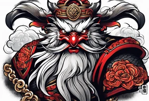 tengu fighting a kyubi tattoo idea