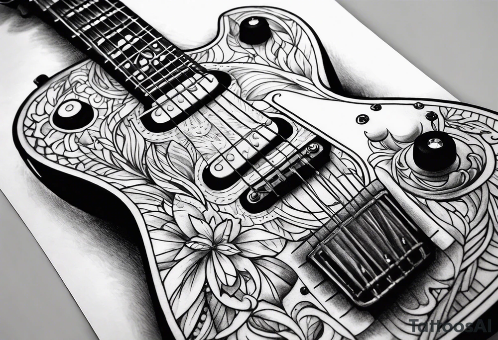 Guitar Forearm tattoo idea