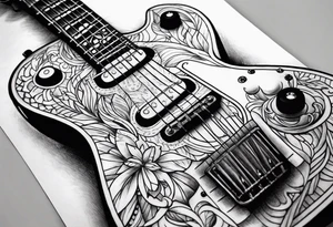 Guitar Forearm tattoo idea