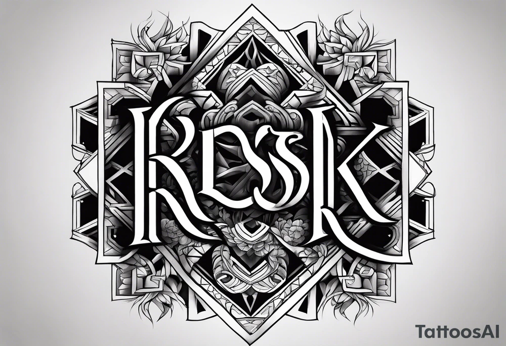 Word RESK tattoo idea