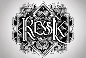 Word RESK tattoo idea