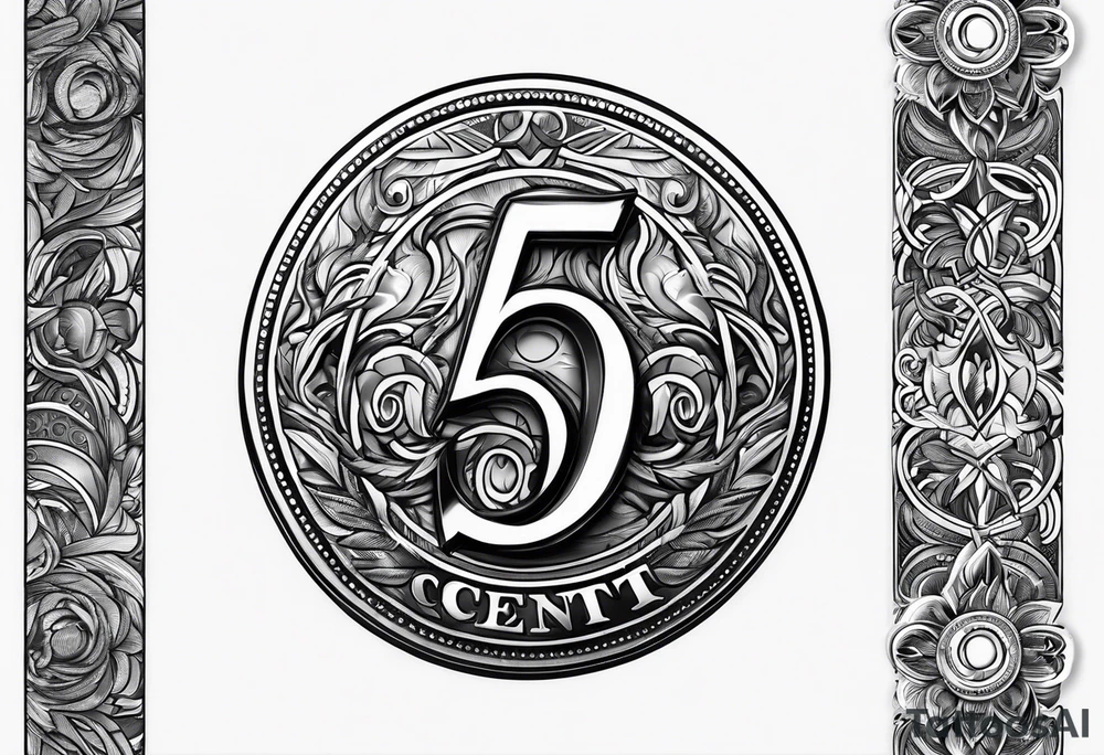 50 cent coin tattoo idea