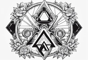 Samus shooting a triforce from zelda tattoo idea
