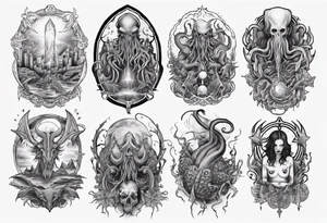 lovecraft myth tattoo tattoo idea
