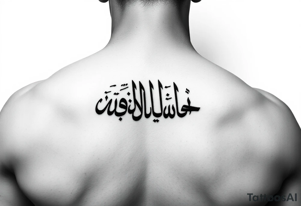 Maktub in Arabic calligraphy tattoo idea