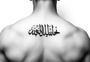 Maktub in Arabic calligraphy tattoo idea