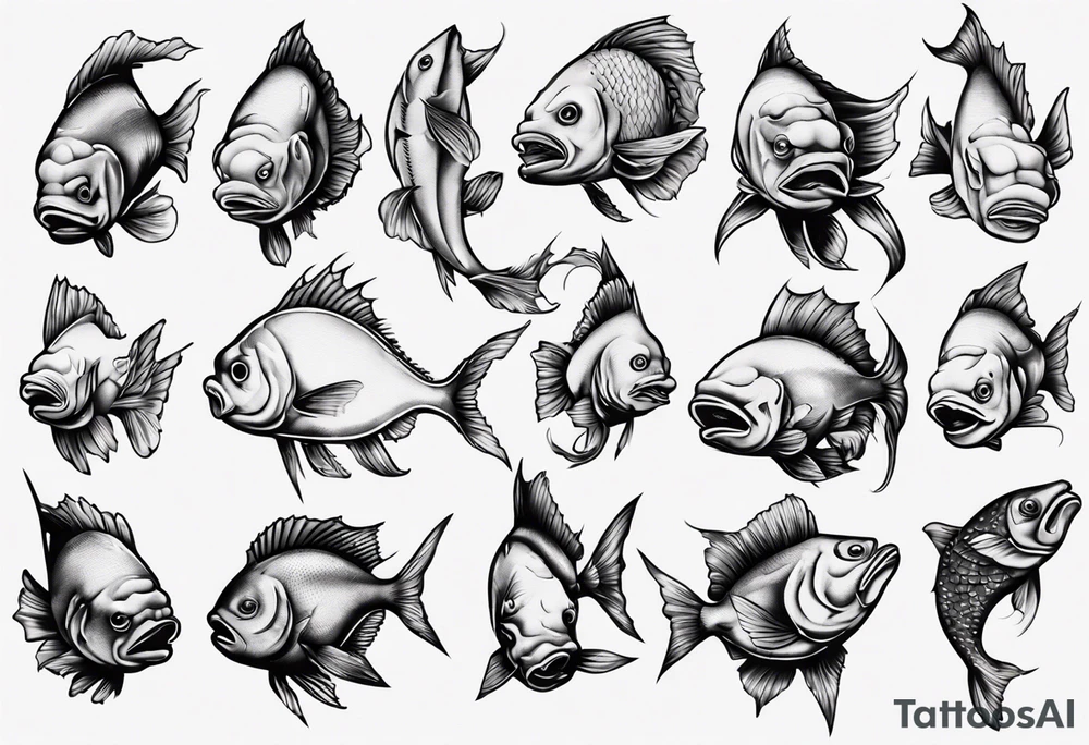 halb Mann halb Fisch tattoo idea