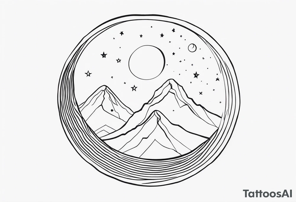 sacred moon tattoo idea