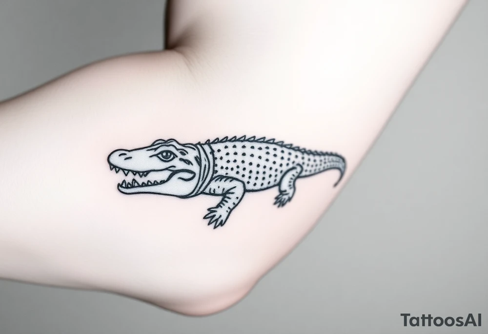 crocodile tattoo tattoo idea