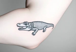 crocodile tattoo tattoo idea