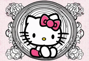 Hello kitty tattoo idea