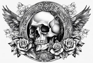 memorium tattoo for a great friend who has passed, with initials GHG tattoo idea
