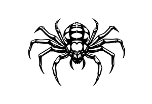 spider bug weird tattoo idea