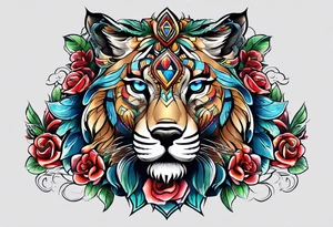 Casino animals tattoo idea