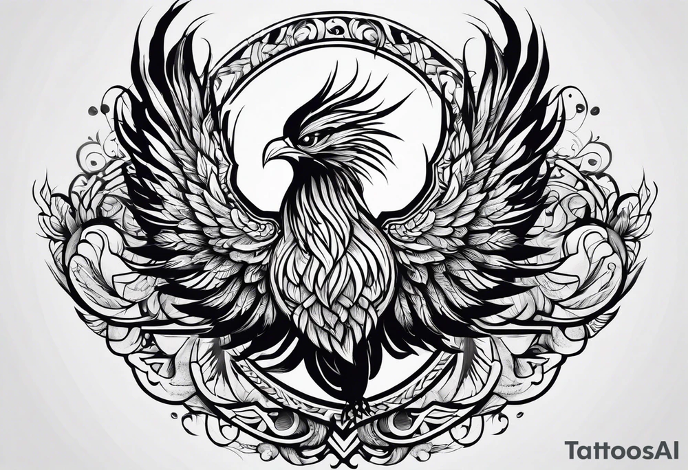 Phoenix rising tattoo idea