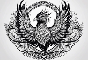 Phoenix rising tattoo idea