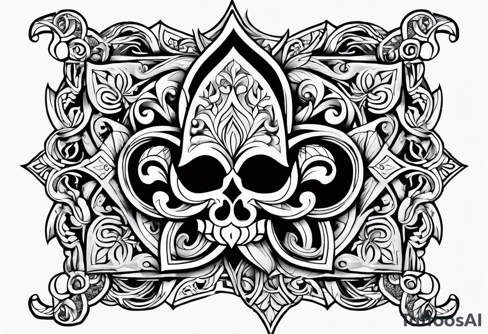 Fleur de lys celtique tattoo idea