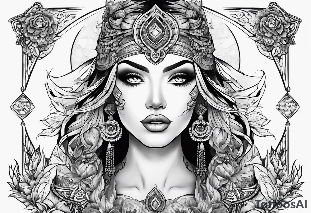Resilience and force shoulder tattoo idea