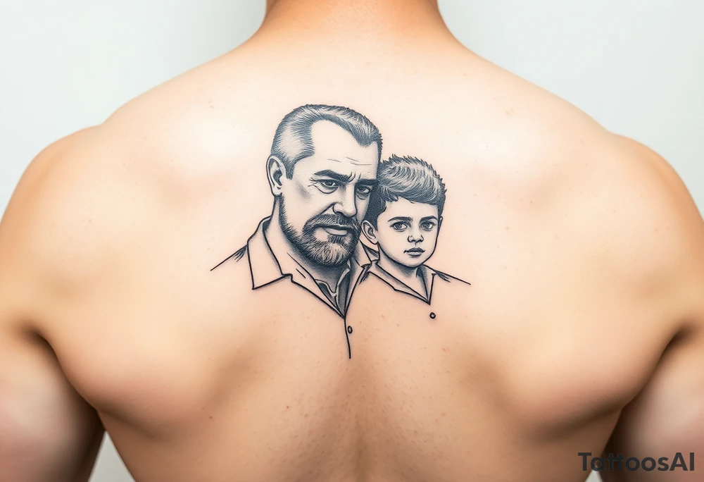 Father and son tattoo idea